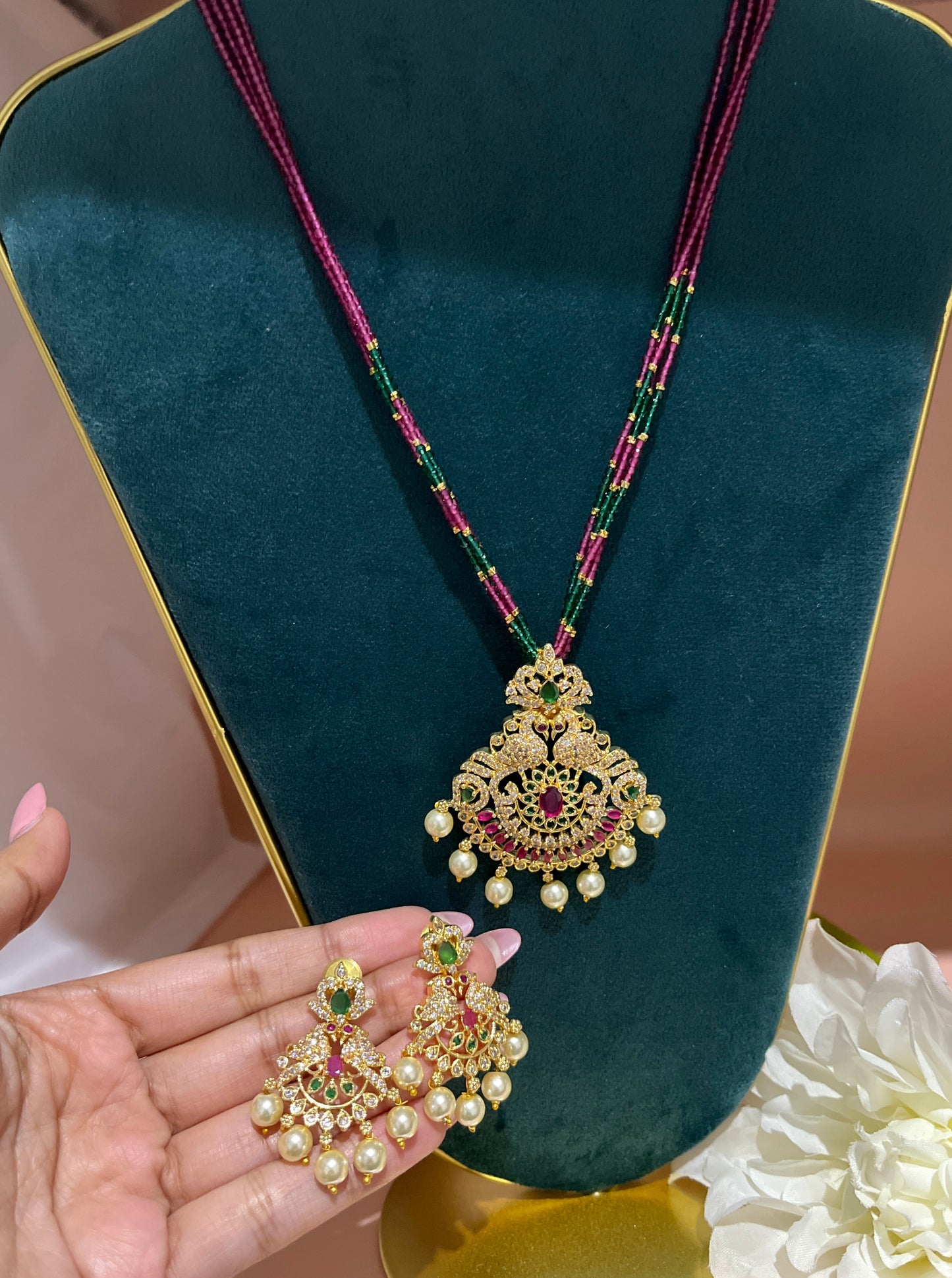 Krisha Crystal Necklace Set
