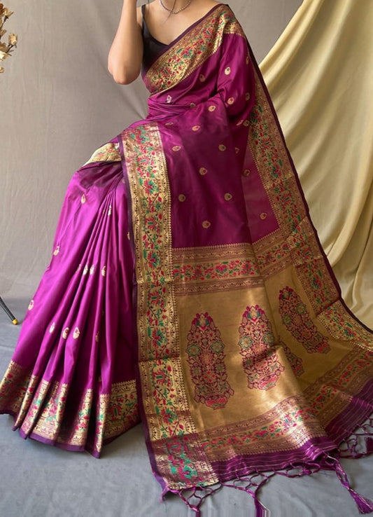 Natasha Vibrant Paithani Silk Saree