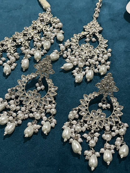 Nila Necklace Set - Silver