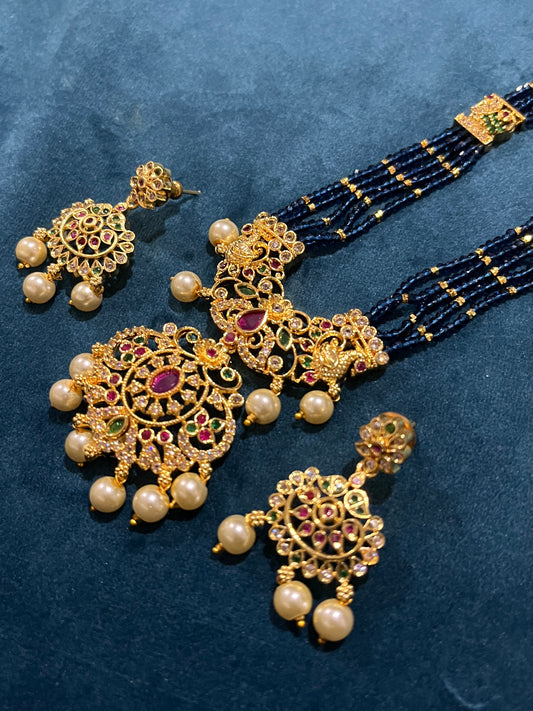 Bina Crystal Necklace and Earring Set