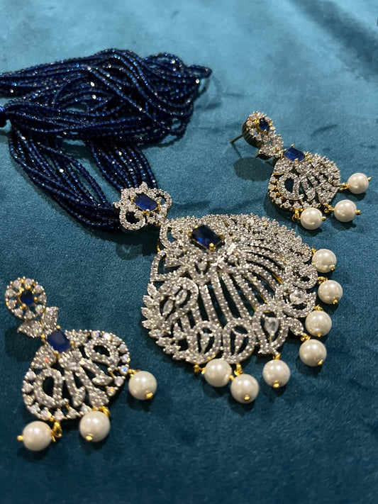 Barbie Necklace and Earring Set - Blue